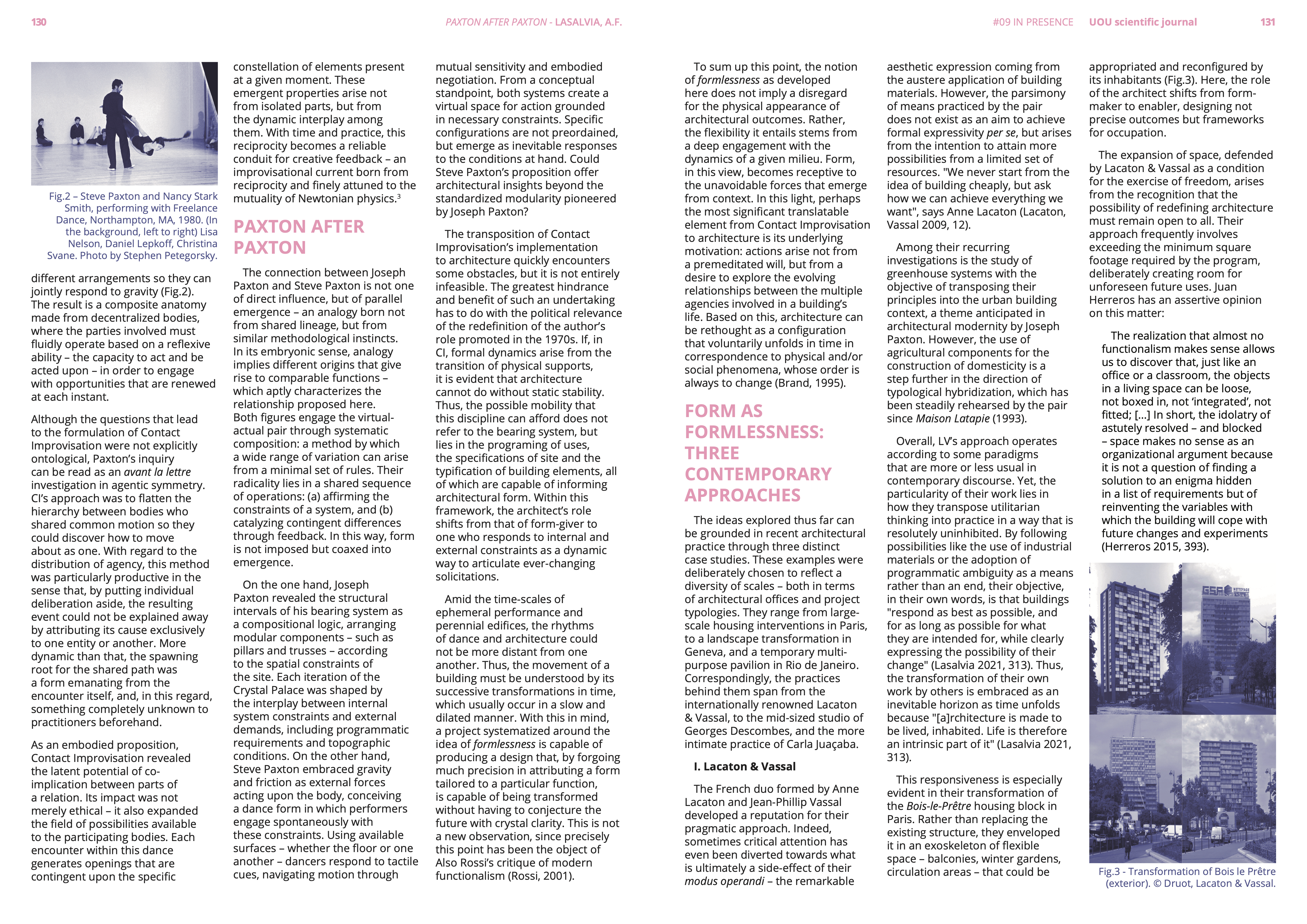 Paxton after Paxton: form as formlessness from dance to architecture